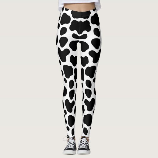 black cow angel leggings (Voorkant)