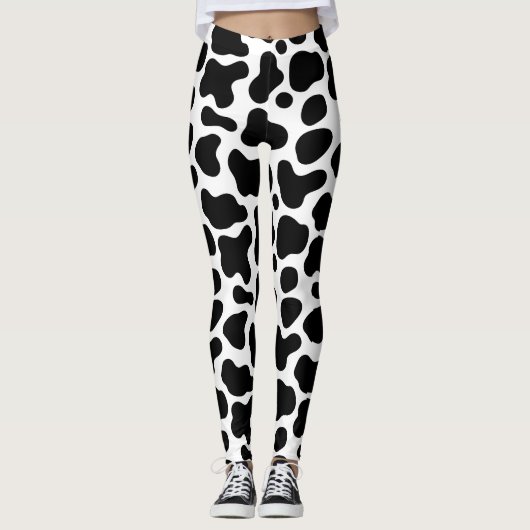 black cow riddle leggings (Voorkant)