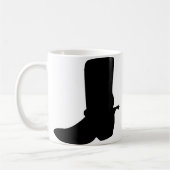 Black Cowboy Boot met Spurs Koffiemok (Links)