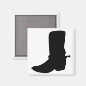 Black Cowboy Boot met Spurs Magneet (Voorkant / Achterkant)