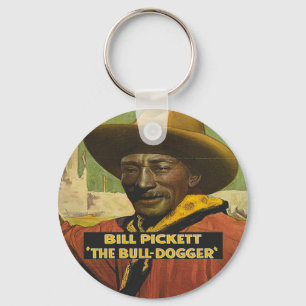 Black Cowboy Steer Dogger Sleutelhanger