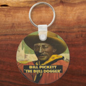 Black Cowboy Steer Dogger Sleutelhanger (Voorkant)