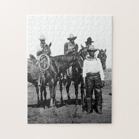 Black Cowboys at Bonham Texas 1890 Legpuzzel (Verticaal)