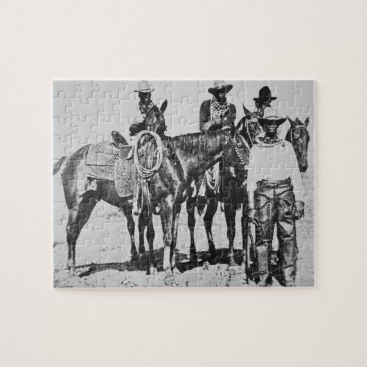 Black Cowboys at Bonham, Texas, c.1890 (b/w foto) Legpuzzel (Horizontaal)
