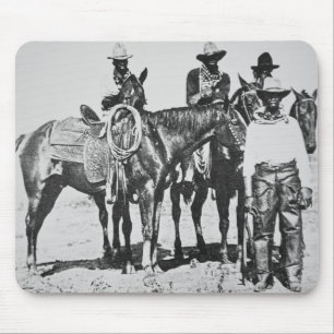 Black Cowboys at Bonham, Texas, c.1890 (b/w foto) Muismat