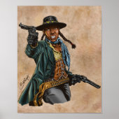 Black Cowgirl Poster (Voorkant)
