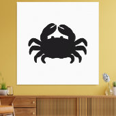 Black Crab Silhouette Canvas Afdruk (Insitu (Woonkamer))