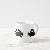 Black Crab Silhouette Espresso Kop (Voorkant rechts)