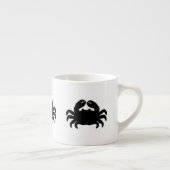 Black Crab Silhouette Espresso Kop (Rechts)