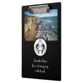 Black Crab Stencil Monogram Foto Klembord (Links)