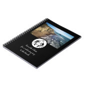 Black Crab Stencil Monogram Foto Notitieboek (Linkerzijde)