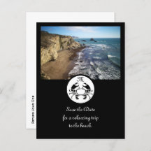 Black Crab Stencil Monogram Foto