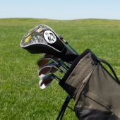 Black Crab Stencil Monogram w Foto Golfheadcover (Insitu)