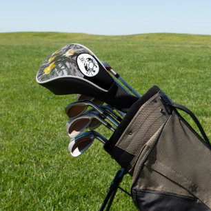 Black Crab Stencil Monogram w Foto Golfheadcover