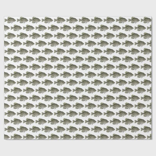 Black Crappie Cadeaupapier (Vlak)