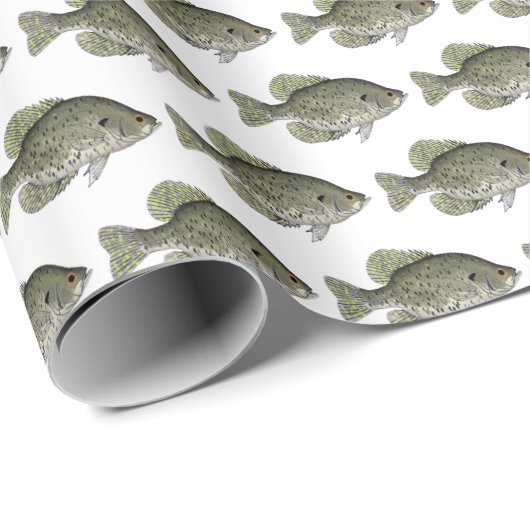 Black Crappie Cadeaupapier (Rol Hoek)