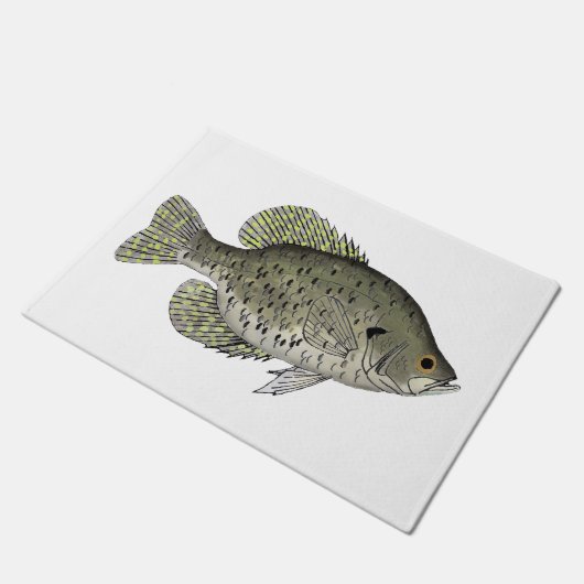 Black Crappie Deurmat (Schuin)