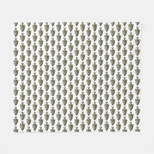 Black Crappie Fleece Deken (Voorkant (Horizontaal))