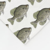 Black Crappie Fleece Deken (Hoek)