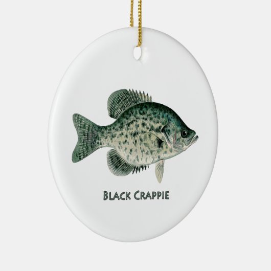 Black Crappie Keramisch Ornament (Rechts)