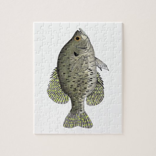 Black Crappie Legpuzzel (Verticaal)