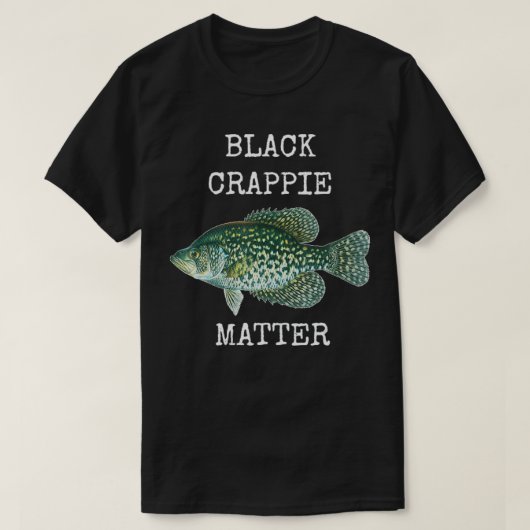 BLACK CRAPPIE MATTER CRAPPIE VIST SHIRT (Design voorkant)