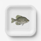 Black Crappie Papieren Bordje (Voorkant)