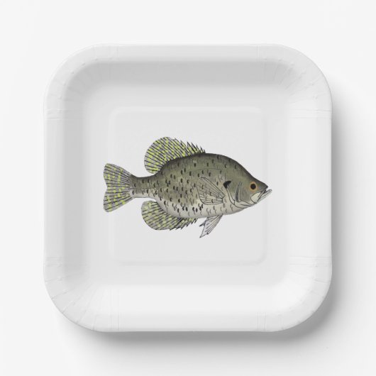 Black Crappie Papieren Bordje (Voorkant)