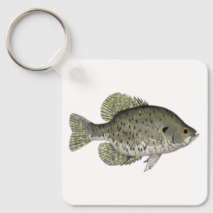 Black Crappie Sleutelhanger
