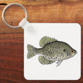Black Crappie Sleutelhanger (Voorkant)