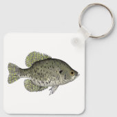 Black Crappie Sleutelhanger (Achterkant)