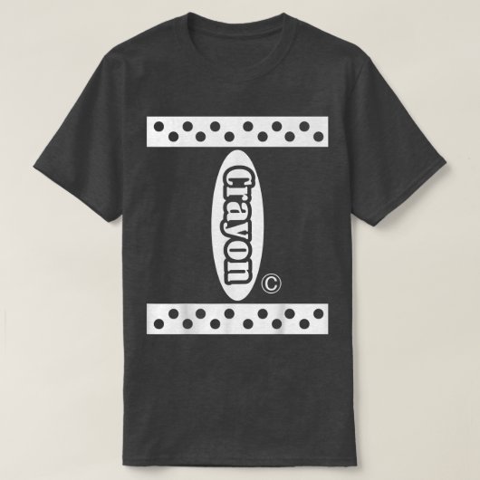 Black Crayon Box Halloween Costume Couple & Group T-shirt (Design voorkant)