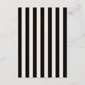 Black Cream Classic Elegance Wedding Details Informatiekaartje (Achterkant)