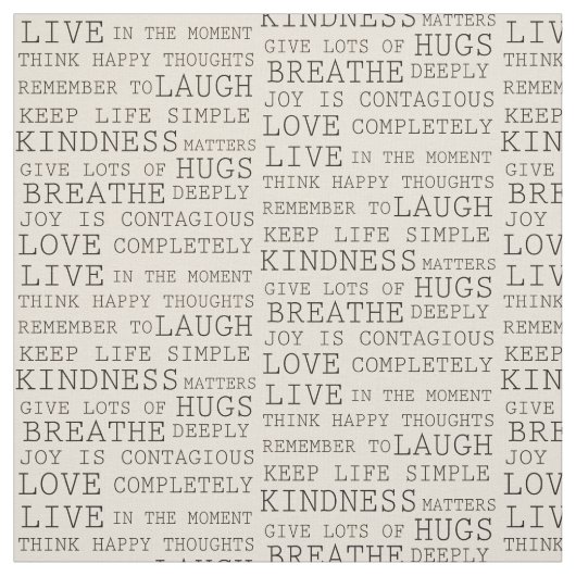 Black Cream Inspirerend offertes Stof (Swatch)