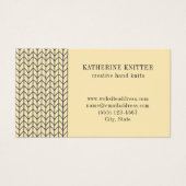 BLACK CREAM KNIT 3.5x2 Visitekaartje II (Voorkant)