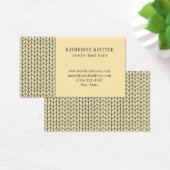 BLACK CREAM KNIT 3.5x2 Visitekaartje II (Bureau)