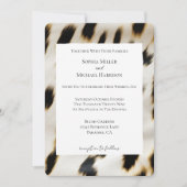 Black Cream Koe Dierenprint Trouwen Kaart (Voorkant)