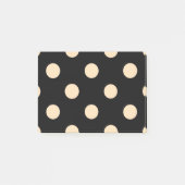 Black Cream Polka Dots Post-it® Notes (Voorkant)
