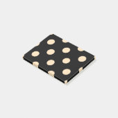 Black Cream Polka Dots Post-it® Notes (Schuin)