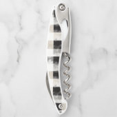 Black Cream Squares Kurkentrekker (Achterkant)