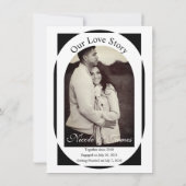 Black Cream Zilver Gothic Love Bats Save the Date Kaart (Achterkant)