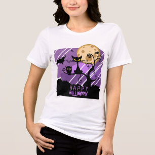 Black Creatures Halloween Tri-Blend Shirt