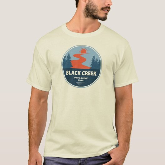 Black Creek Wild en Schilderachtig River Mississip T-shirt (Voorkant)