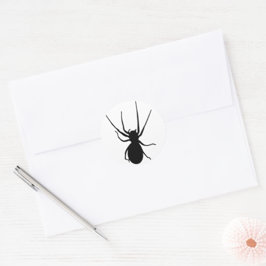 Black Creepy Spider Stickers (Envelop)