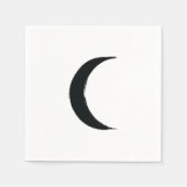 Black Crescent Dark Moon Astrology Zodiac Servet (Voorkant)