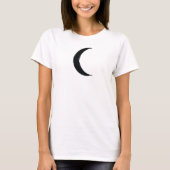 Black Crescent Magic Dark Moon Astrology T-shirt (Voorkant)