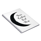 Black Crescent Magic Donkere Maan Astrologie Notitieboek (Rechterzijde)