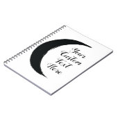 Black Crescent Magic Donkere Maan Astrologie Notitieboek (Linkerzijde)