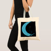 Black Crescent Moon Sailor Mam Hoodie Tote Bag (Voorkant (product))