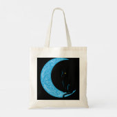 Black Crescent Moon Sailor Mam Hoodie Tote Bag (Achterkant)